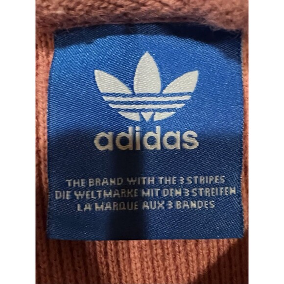 Adidas Waffle Knit Crewneck Long Sleeve Sweatshirt With Logo Size S/M - Picture 7 of 10